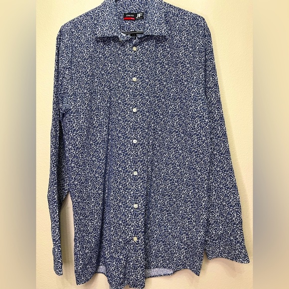 JF J. Ferrar Men’s Slim Fit Stretch Dress Shirt – Size L 16-16½, 34-35 - Picture 1 of 2